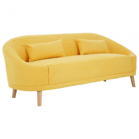 Holland Yellow Linen Sofa Yellow