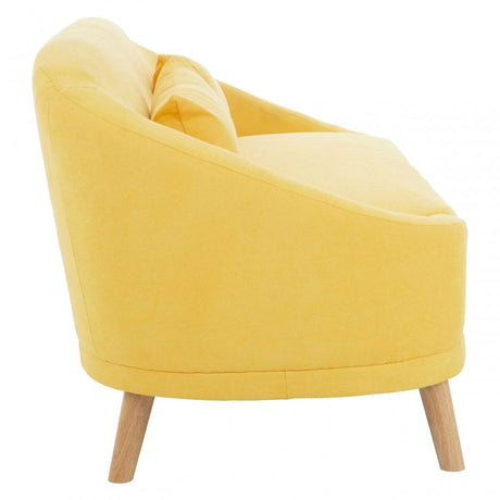 Holland Yellow Linen Sofa Yellow