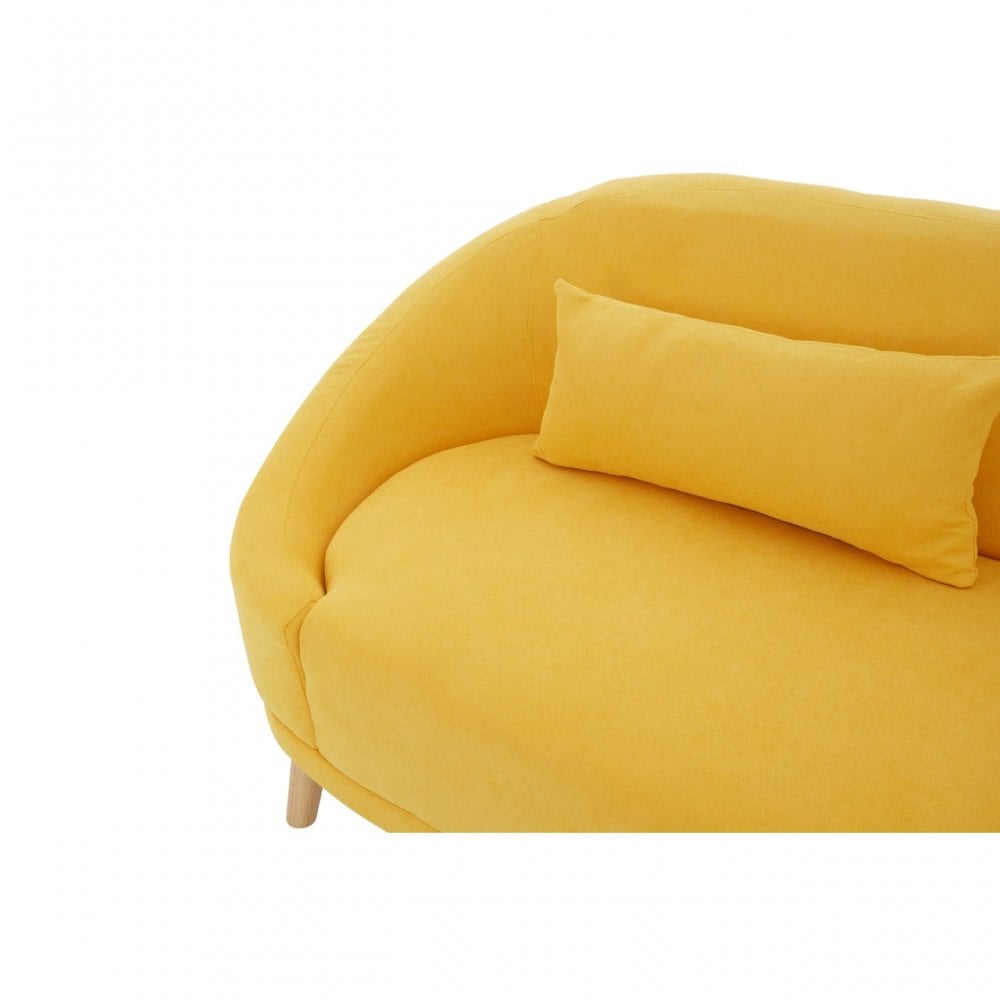 Holland Yellow Linen Sofa Yellow