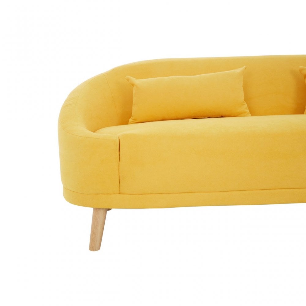 Holland Yellow Linen Sofa Yellow