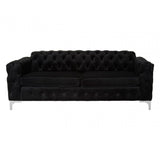 Madina Chesterfield Sofa Black