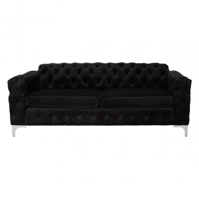 Madina Chesterfield Sofa Black