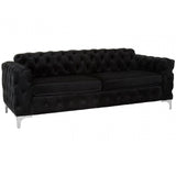 Madina Chesterfield Sofa Black