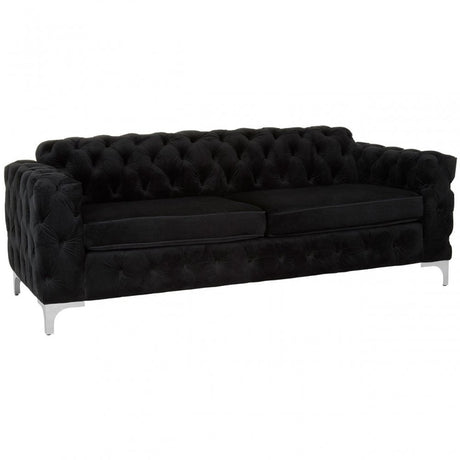 Madina Chesterfield Sofa Black