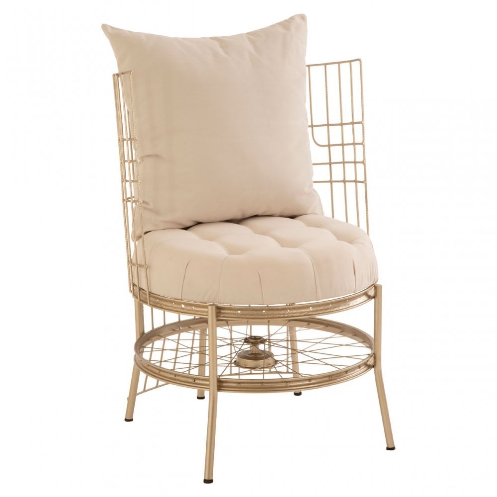 Mantis Champagne Gold Finish Chair Champagne