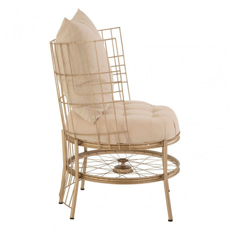 Mantis Champagne Gold Finish Chair Champagne
