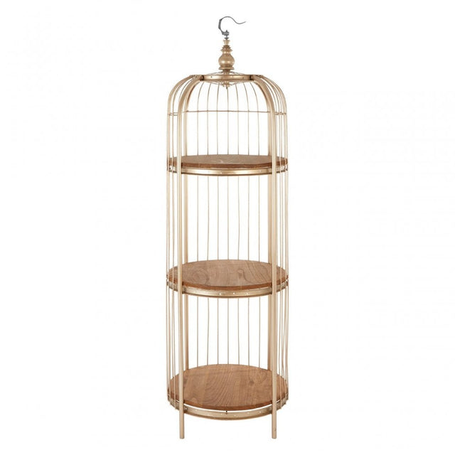 Mantis 3 Tier Champagne Gold Birdcage Unit Champagne