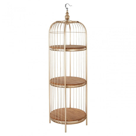 Mantis 3 Tier Champagne Gold Birdcage Unit Champagne