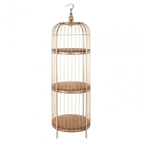 Mantis 3 Tier Champagne Gold Birdcage Unit Champagne