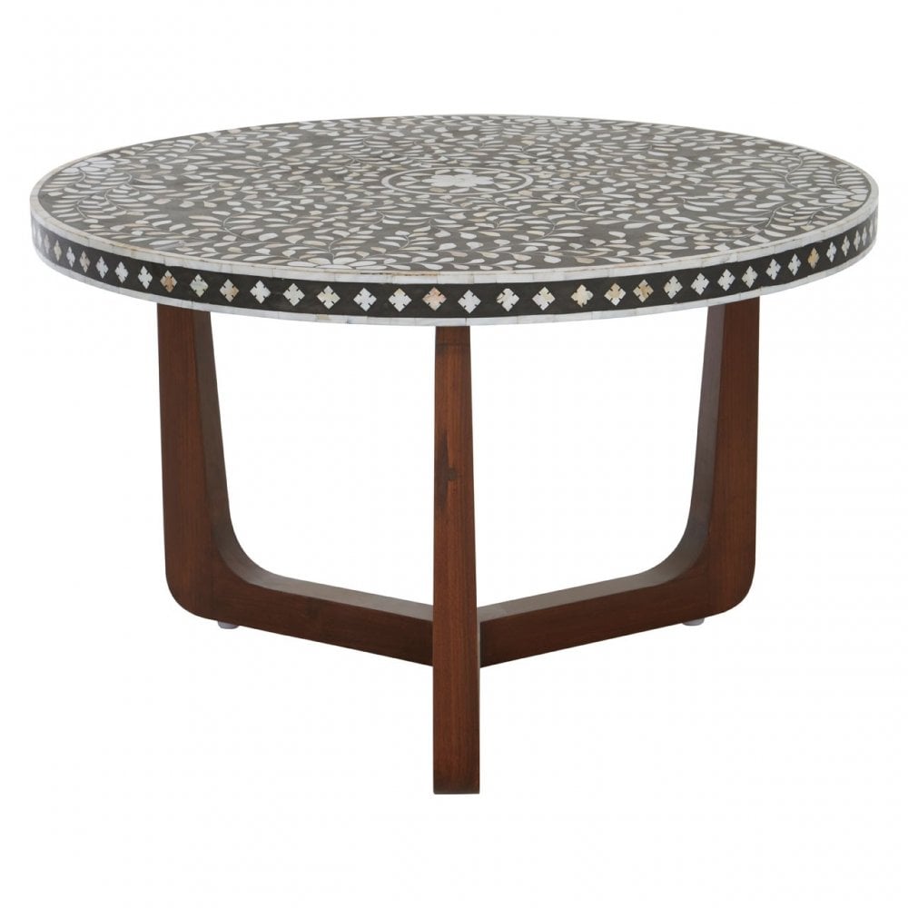 Temper Round Coffee Table Black