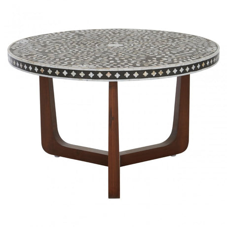 Temper Round Coffee Table Black