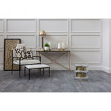 Margot Clear Glass Side Table Gold