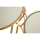 Anvil Set of 2 Cross Design Side Tables Gold