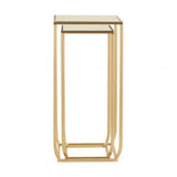 Avantis Set of 2 Champagne / Square Side Tables Champagne