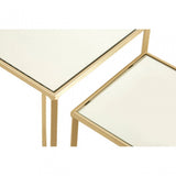 Avantis Set of 2 Champagne / Square Side Tables Champagne