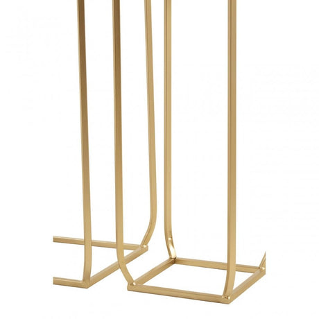 Avantis Set of 2 Champagne / Square Side Tables Champagne