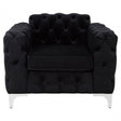 Madina Chesterfield Chair Black