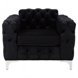 Madina Chesterfield Chair Black