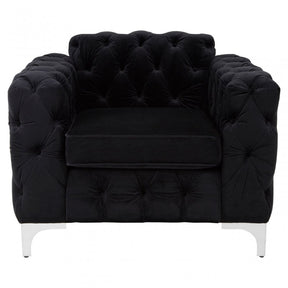 Madina Chesterfield Chair Black