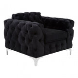 Madina Chesterfield Chair Black