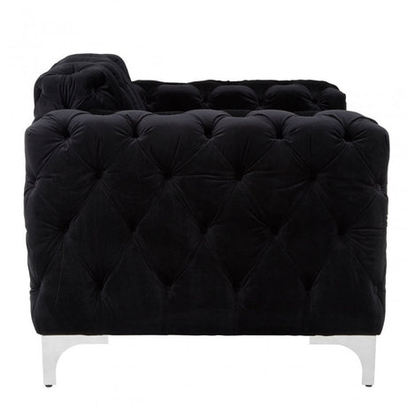 Madina Chesterfield Chair Black