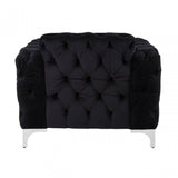Madina Chesterfield Chair Black