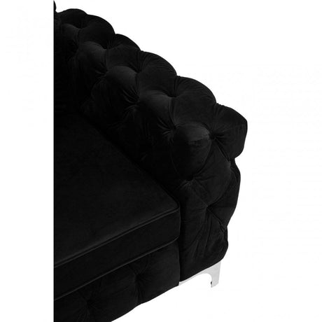 Madina Chesterfield Chair Black