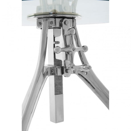 Maxi Crank Mechanism Adjustable Table Silver