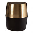 Margot Black and Copper Side Table Gold