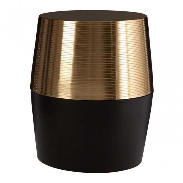 Margot Black and Copper Side Table Gold