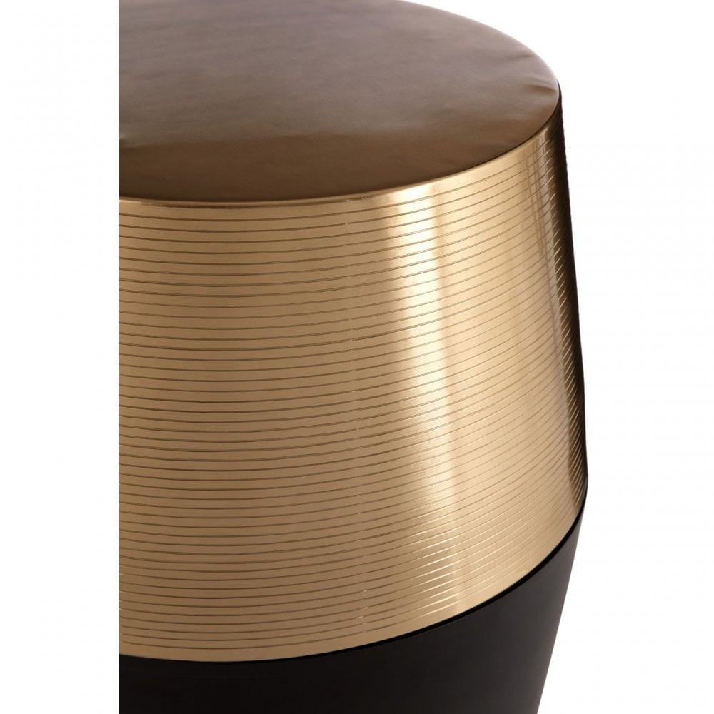 Margot Black and Copper Side Table Gold