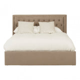 Hannah Kingsize Ottoman Bed Beige
