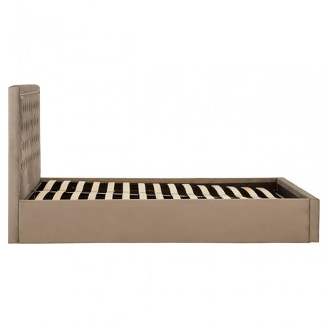 Hannah Kingsize Ottoman Bed Beige