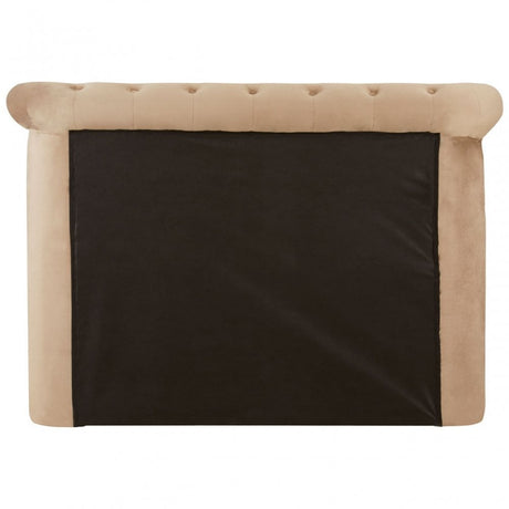 Edison Beige Double Ottoman Bed Beige
