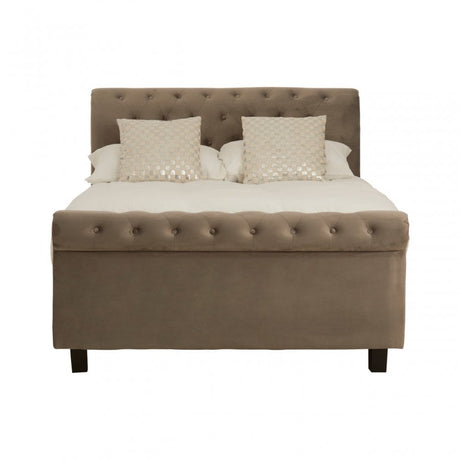 Orlando Double Ottoman Bed Grey