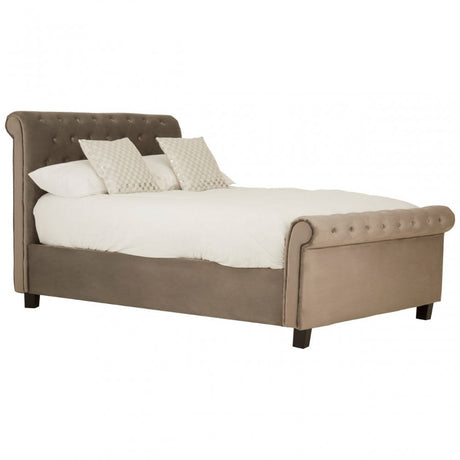 Orlando Double Ottoman Bed Grey