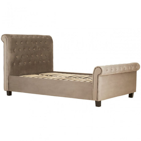 Orlando Double Ottoman Bed Grey