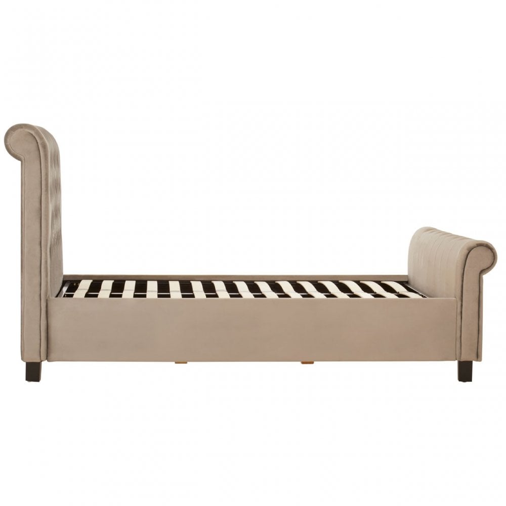 Orlando Double Ottoman Bed Grey