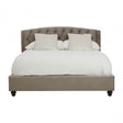 Josephine Velvet Kingsize Bed Grey