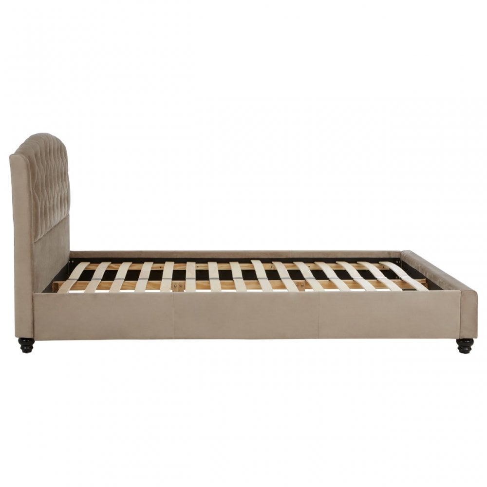 Josephine Mink Kingsize Bed Beige