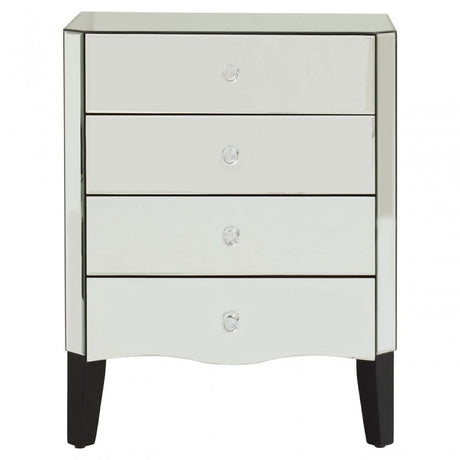 Gabriella 4 Drawer Chest Silver