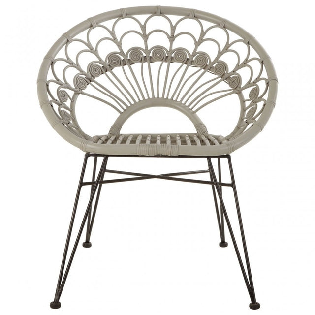 Manado Grey Rattan Chair Grey