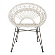 Manado White Rattan Chair White