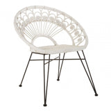 Manado White Rattan Chair White