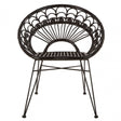 Manado Black Rattan Chair Black