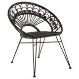 Manado Black Rattan Chair Black