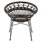 Manado Black Rattan Chair Black