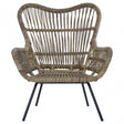 Monado Kubu Rattan Chair Grey