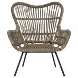 Monado Kubu Rattan Chair Grey