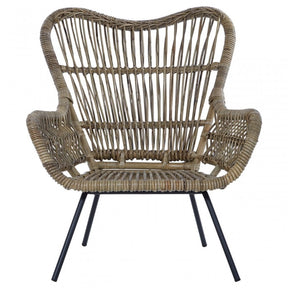 Monado Kubu Rattan Chair Grey
